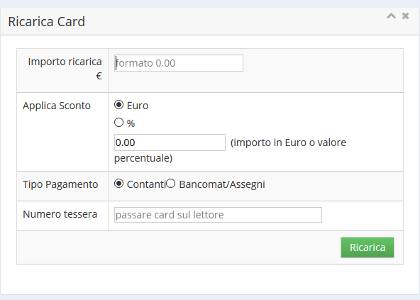 Screen Shot DriveTag Ricarica