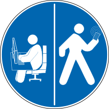 Segnale Obbligo Computer e Telefono